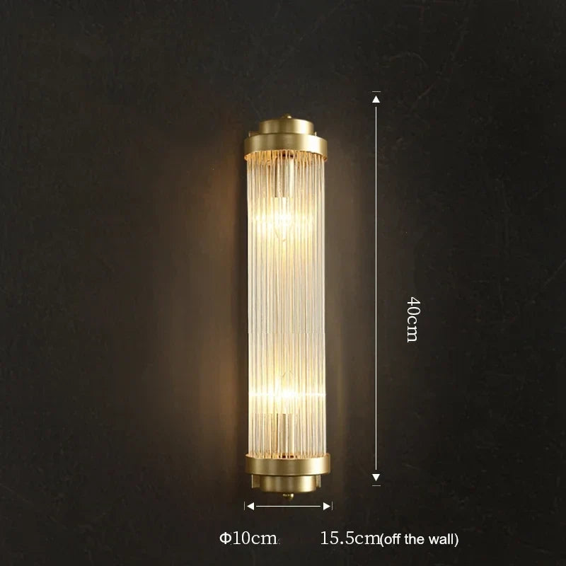 Afralia™ Crystal LED Wall Sconce: Luxury Nordic Glass Luminaire for Staircase & Bedroom