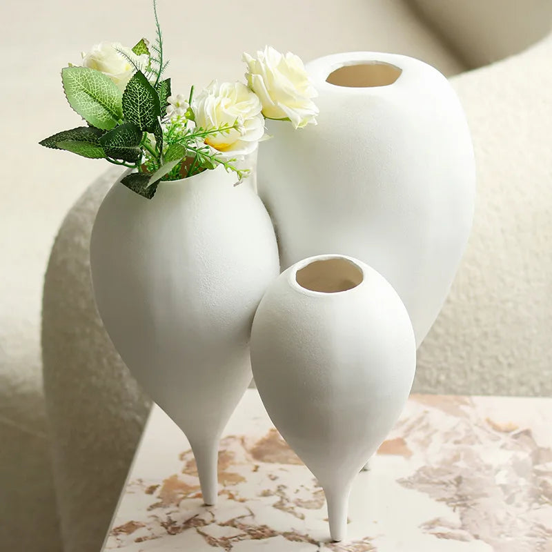 Afralia™ Balloon Geometric Vase Trio for Flower Arrangement Home Decor & Resin Crafts