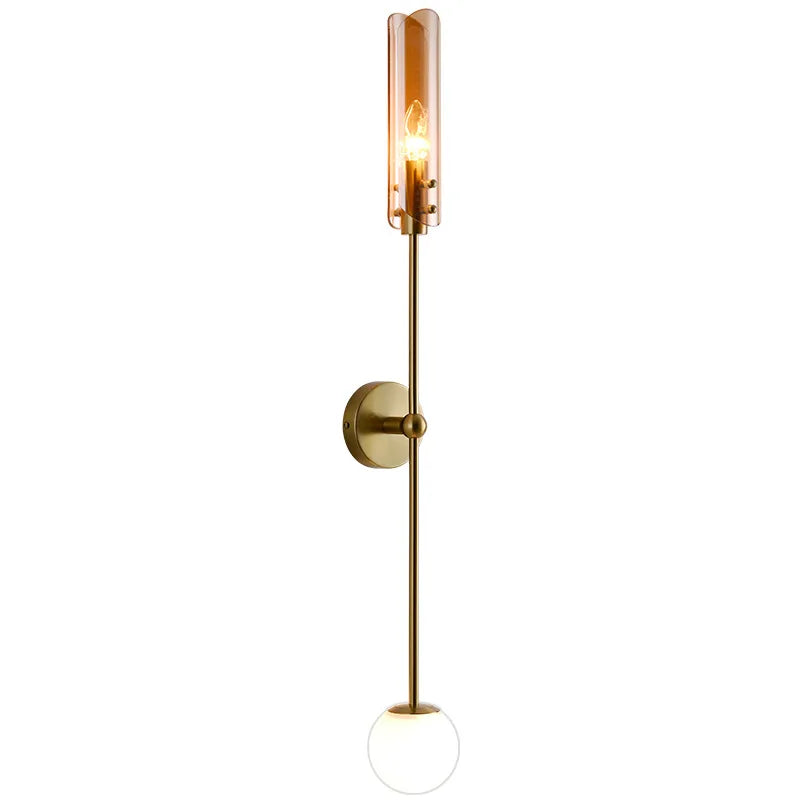 Afralia™ Gold Metal Wall Light: Nordic Style Bedroom Bedside Lamp for Modern Living Room Decor
