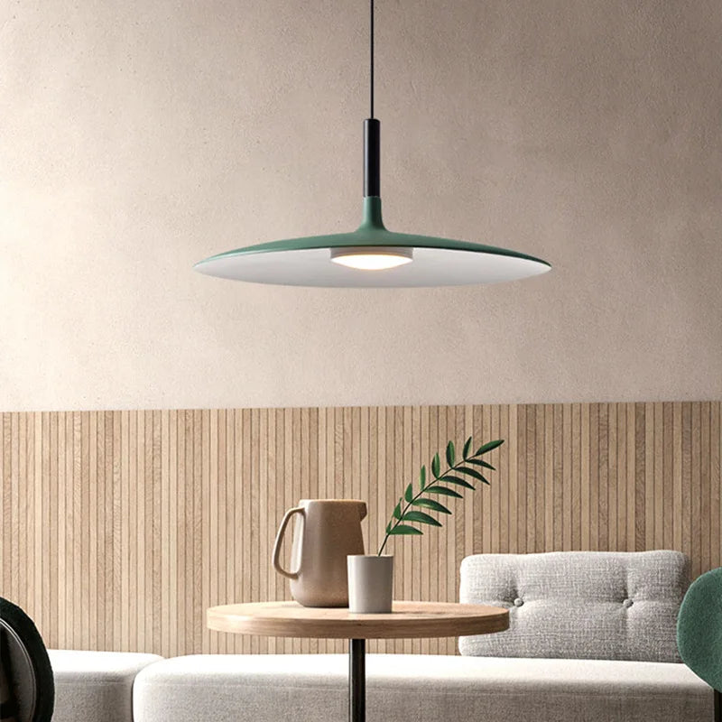 Afralia™ Modern Flat Pendant Lamp | Nordic Ceiling Hanging Light