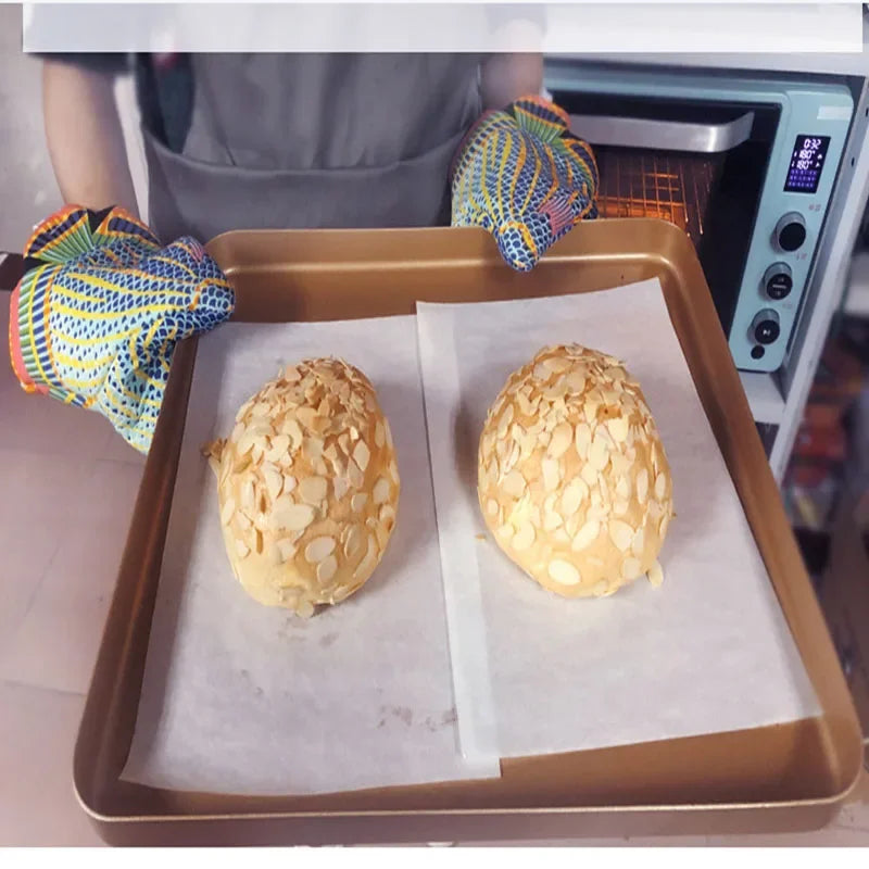 Afralia™ Fish Shape Oven Mitt: Colorful, Non-Slip, Heat Resistant Cotton Glove