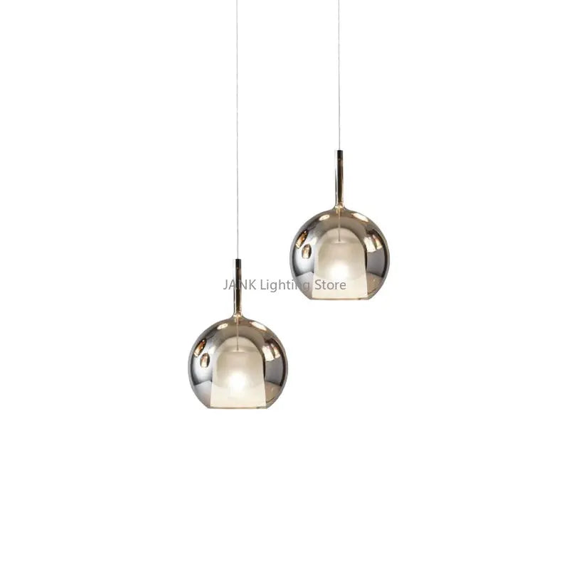 Afralia™ Glass Bubble Pendant Lights: Luxury LED Chandeliers for Restaurant, Staircases & Bedside