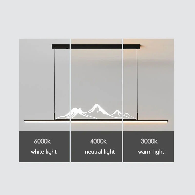 Afralia™ LED Pendant Lights for Living, Dining, Kitchen Chandelier - Modern Minimalist Home Decor