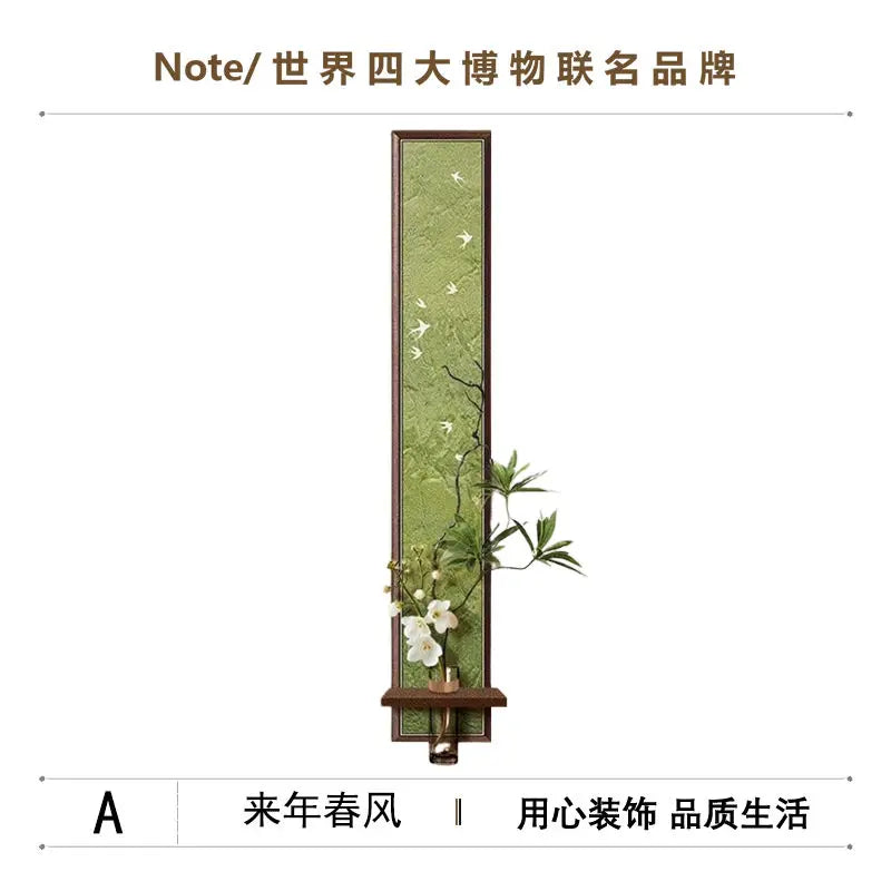Afralia™ Sandstone Wall Landscape Home Decor: Medieval Style Living Room Painting & Water Plants Mural