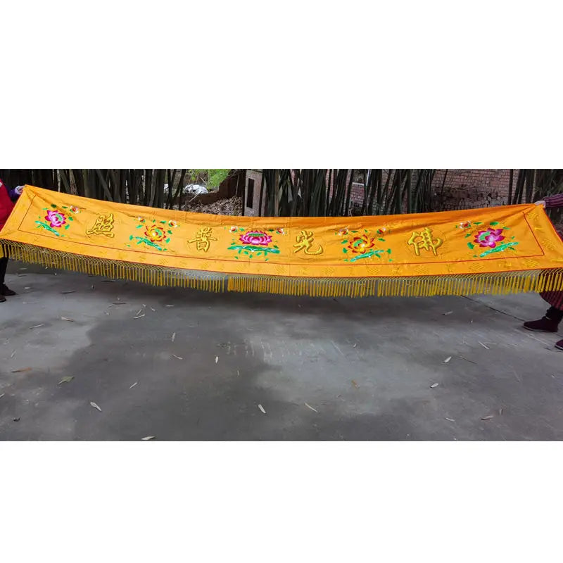 Afralia™ Buddhist Worship Set: Altar Table Dragon Curtain Banner for Home Temple