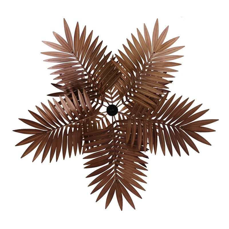 Afralia™ Boho Coconut Leaf Chandelier: Coastal Tree Light for Loft, Restaurant, Island