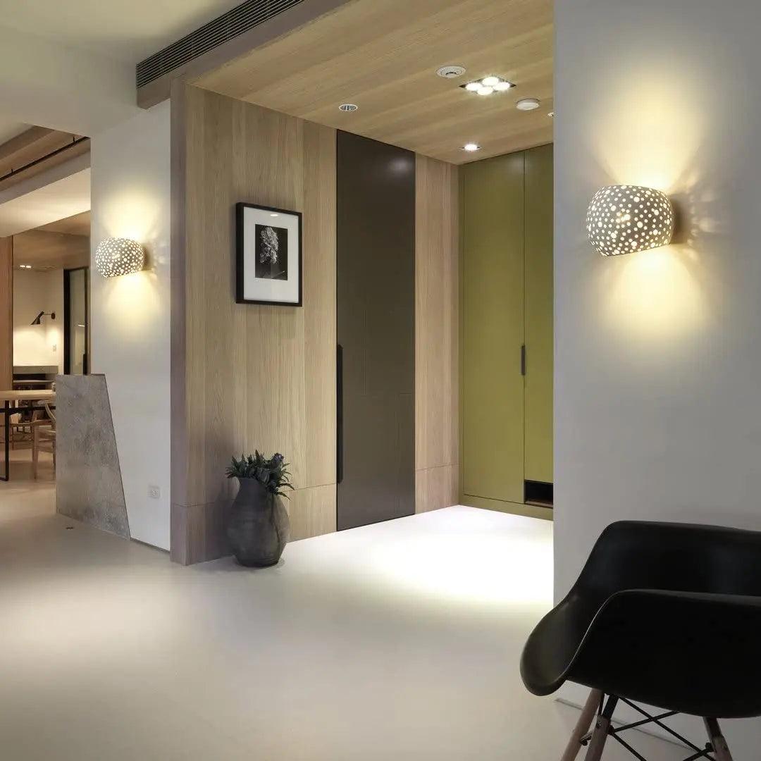 Afralia™ Gypsum LED Wall Lamp 5W Sconces Modern Indoor Lighting Bedroom Living Room