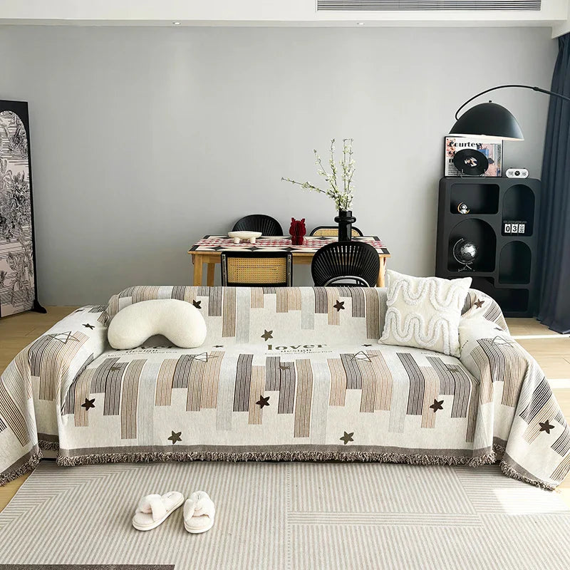 Afralia™ Chenille Sofa Cover: Thickened, Non-slip Couch Towel for Pets & Kids