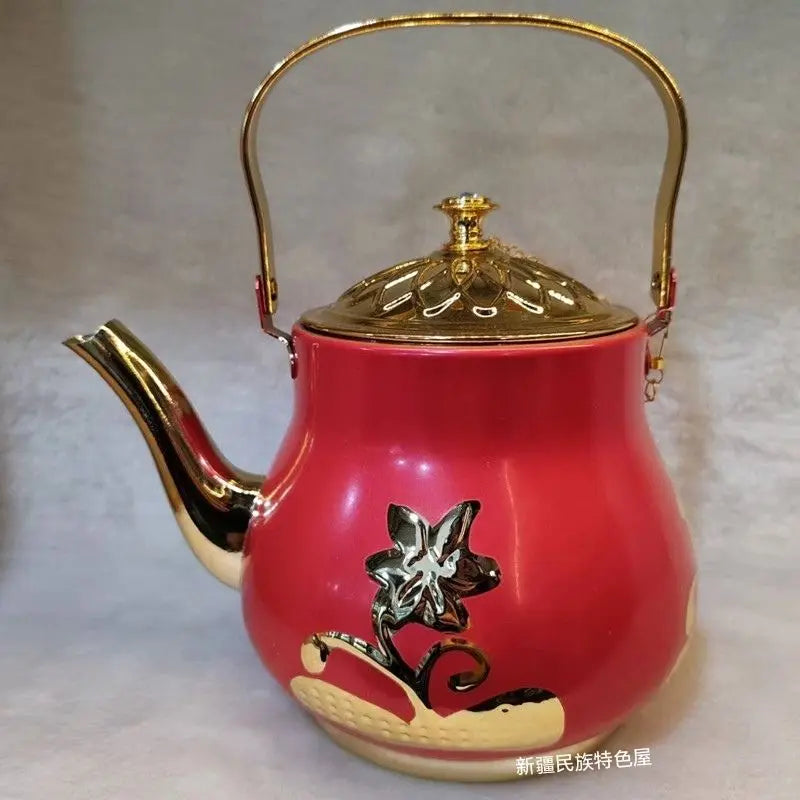 Afralia™ Stainless Steel Chinese Teapot with Built-in Strainer: Ideal for Luxury Dining & Brewing