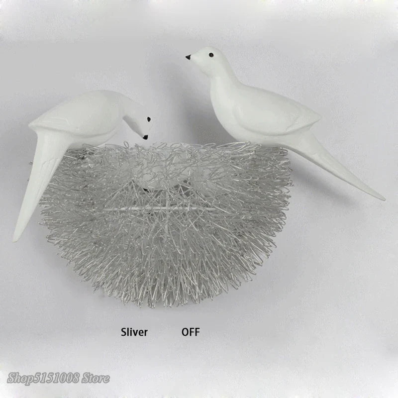 Afralia™ Gold Bird Nest LED Wall Lamp Modern Home Decoration Wall Sconce