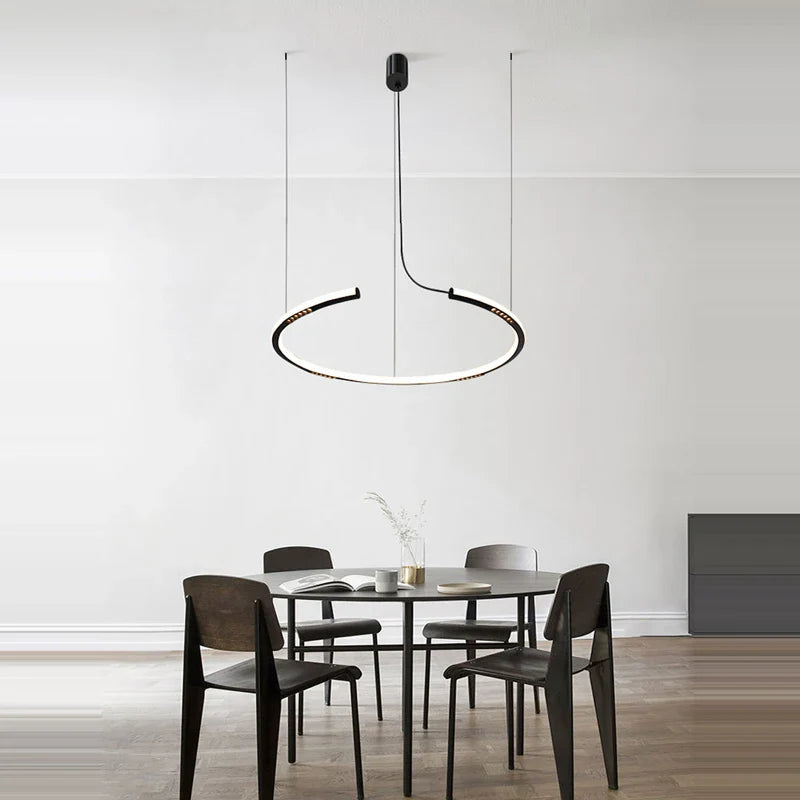 Afralia™ LED Square Sensor Chandelier for Living Room Lighting