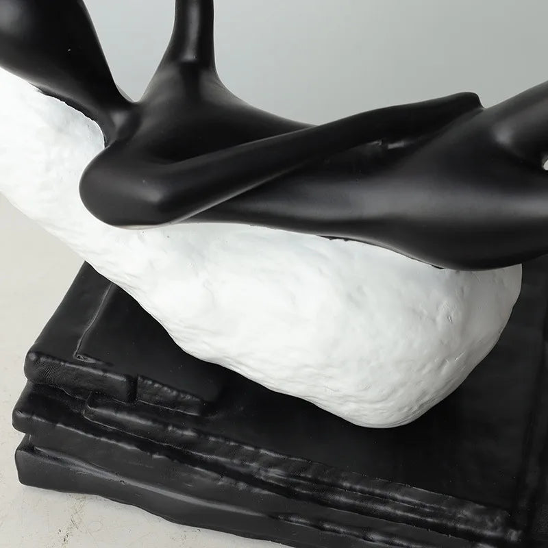 Afralia™ Resin Abstract Gymnastics Figure Home Decor Figurine