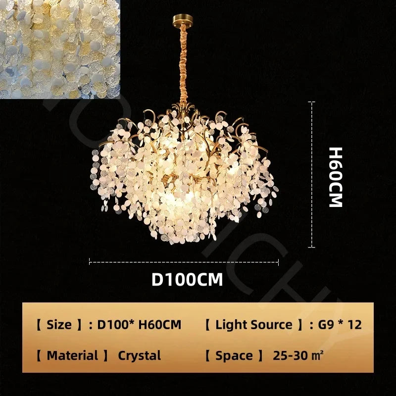 Afralia™ Crystal Branch Chandelier: Luxury Art Decor Lighting for Living Room, Bedroom, Dining Room