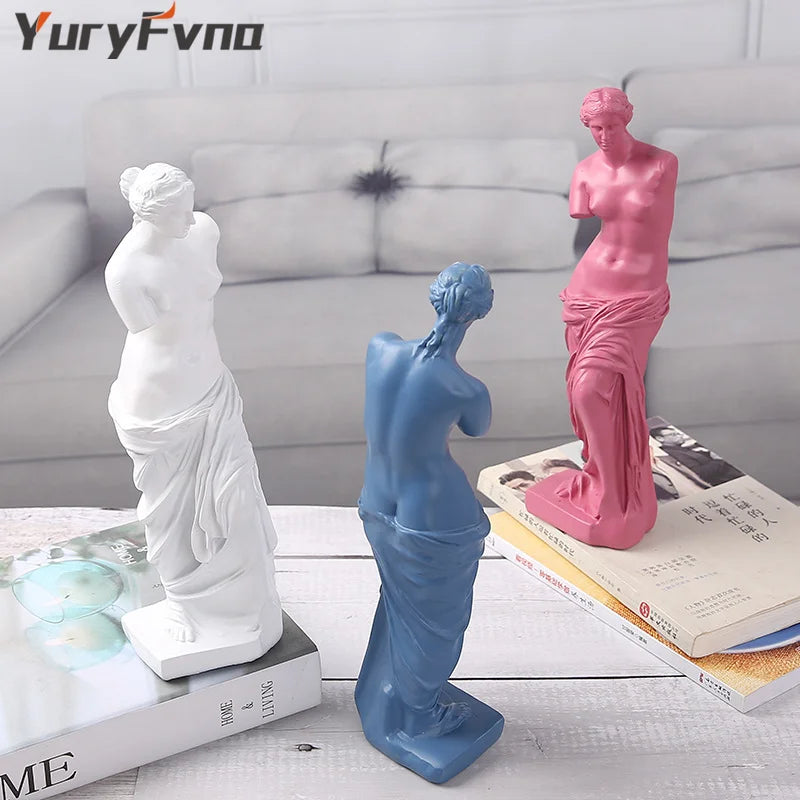 Afralia™ Venus de Milo Greek Figurine Sculpture Office Desk Decoration