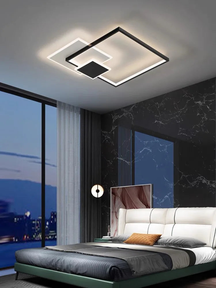 Afralia™ Modern LED Chandelier Ceiling Lights for Living Dining Bedroom Hall Indoor Lighting