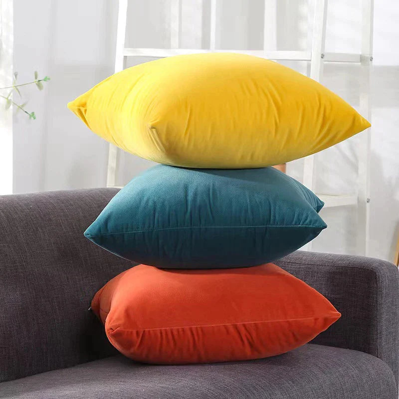 Afralia™ Velvet Cushion Cover 50*50cm - Home Sofa Car Decor Pillow Cover