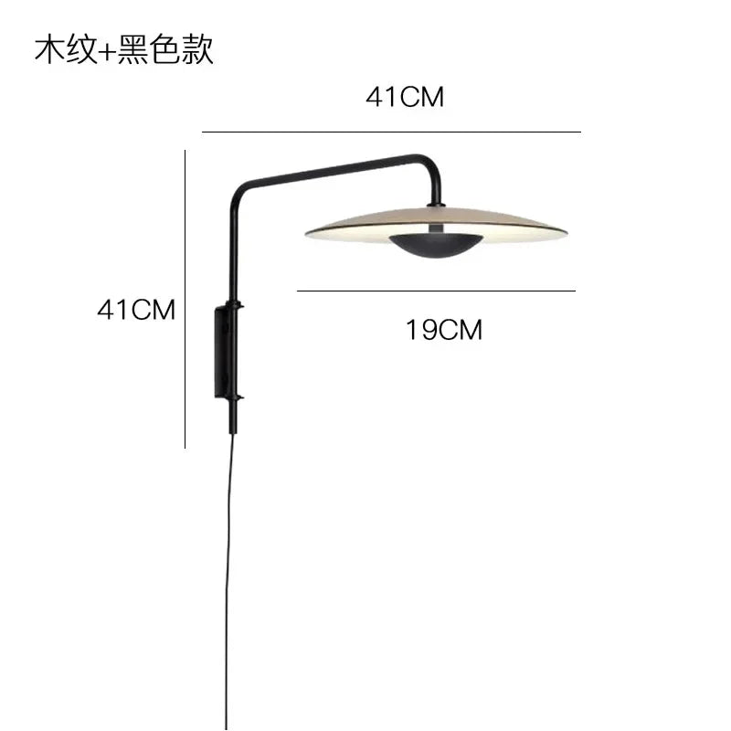 Afralia™ Iron Art Swing Arm Wall Lamp Home Decor Adjustable Sconce