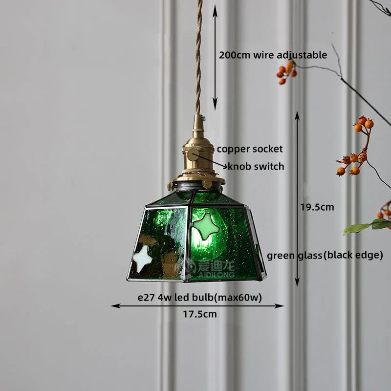 Afralia™ Glass LED Pendant Lights for Home Decor - Modern Hanging Lamp