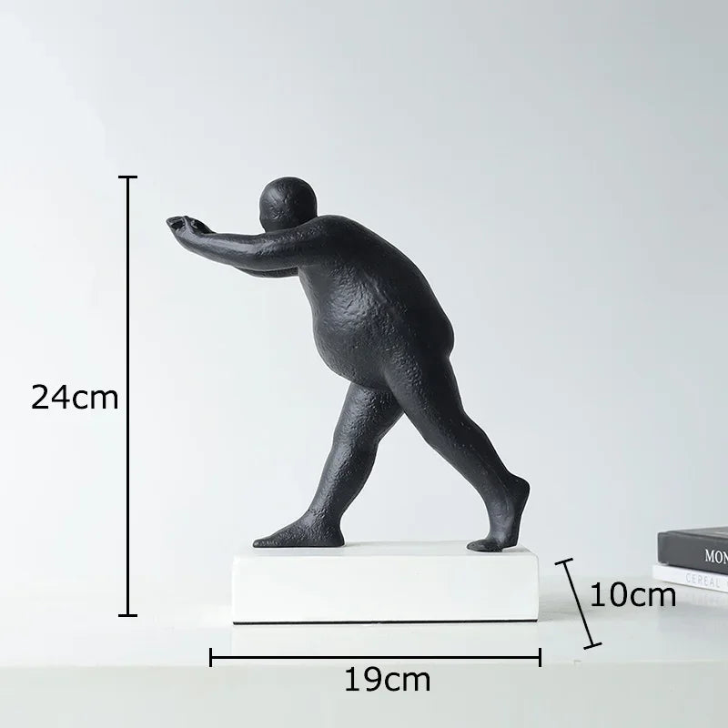 Abstract Resin Sculpture Modern Home Decor by Afralia™