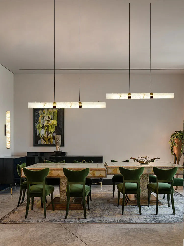 Afralia™ Black Silver Lucite Cylinder Pendant Light - Adjustable Hanging Ceiling Fixture