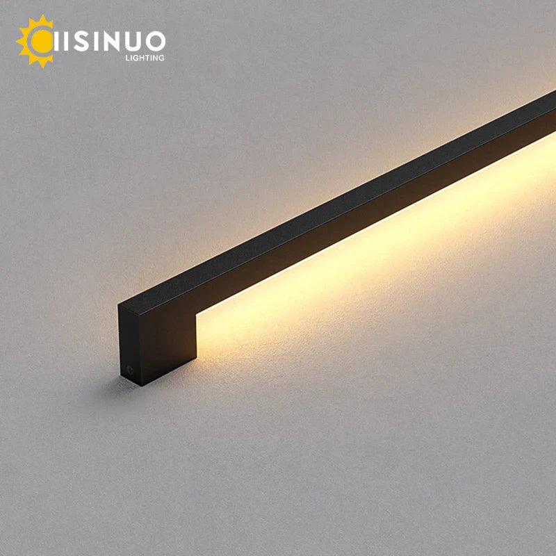 Afralia™ Modern LED Long Wall Lamp for Indoor Living Room Bedroom Background Lighting