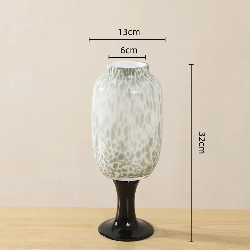 Afralia™ Dot Texture Glass Vase for Stylish Home Decor