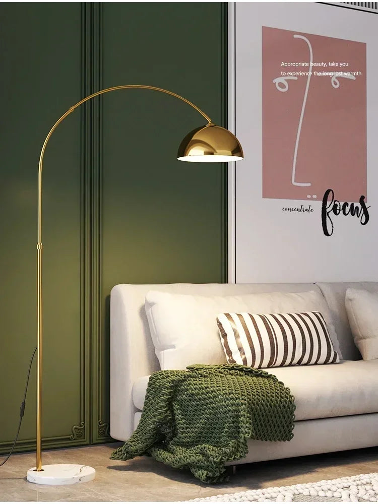 Afralia™ Luxury Marble Floor Lamp for Warm Living Room and Bedroom Decoration