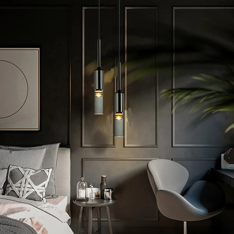 Afralia™ Crystal Single-Head Bedside Lamp: Modern Nordic Minimalist Design for Luxury Decor.