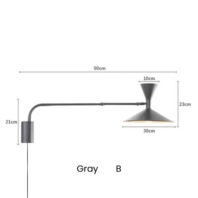 Afralia™ Marseille Adjustable Wall Lamp Rotatable Sconce for Living Room & Bedroom