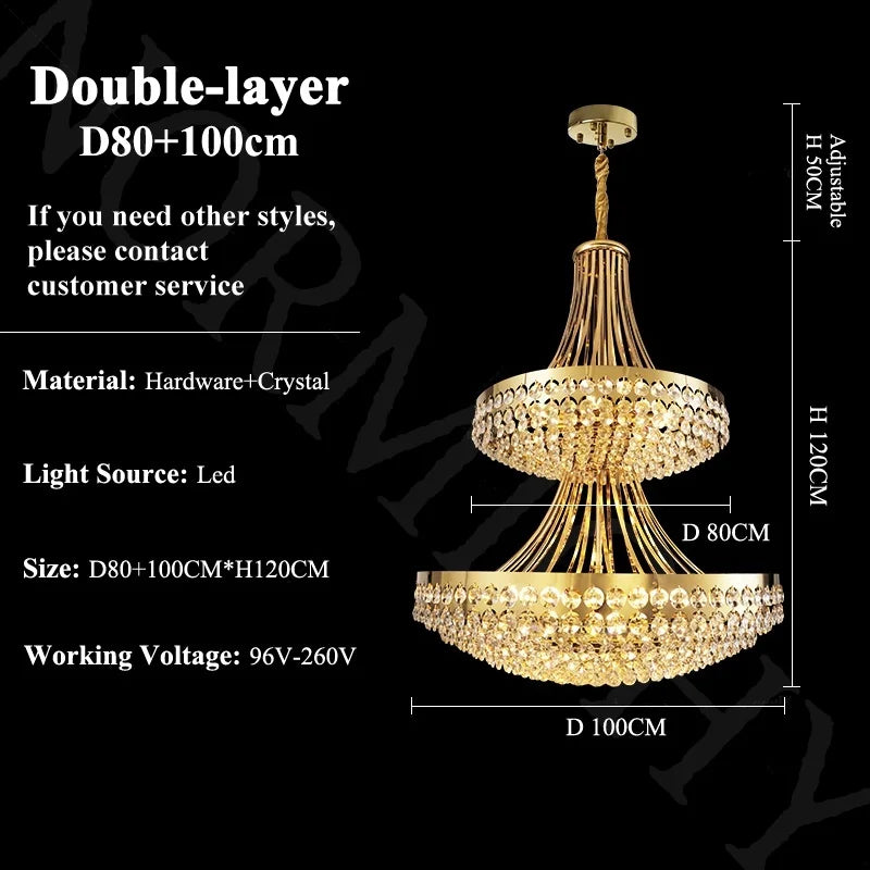 Afralia™ Crystal Pendant Chandelier for Dining Bedroom Living Room - Modern Nordic Luxury Lighting