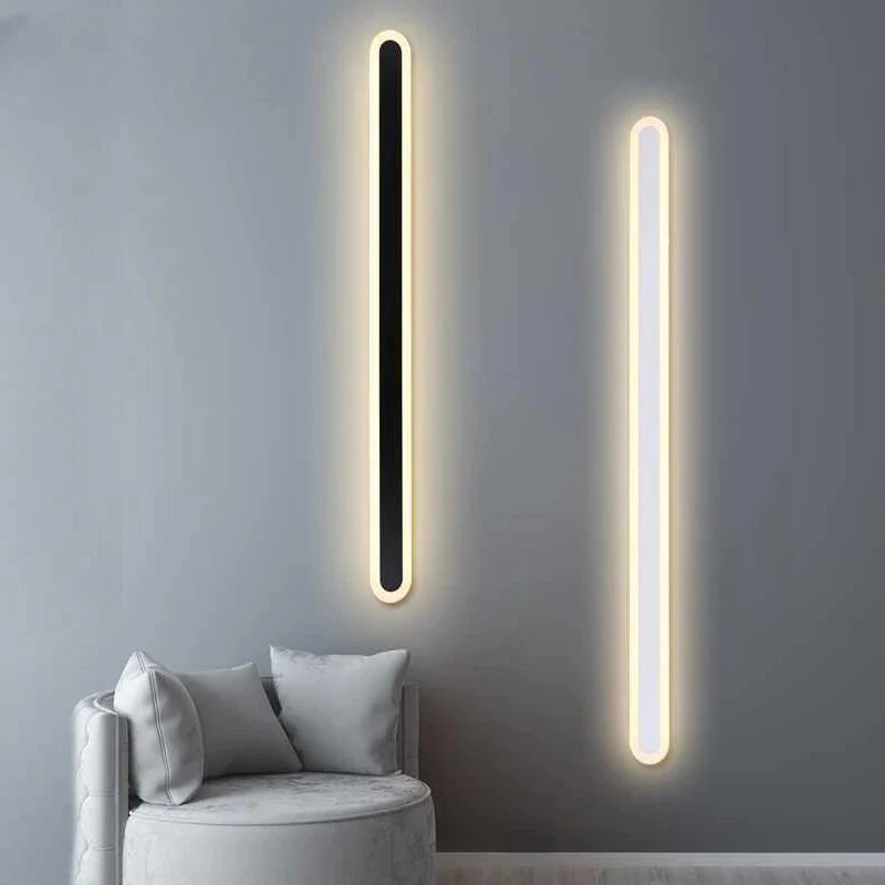 Afralia™ Nordic LED Wall Light Minimalism Sconce Lights for Living Room Indoor Decoration