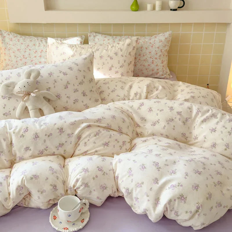 Afralia™ Double Layer Yarn Bedspread Set King/Queen Breathable Comfortable Bedding