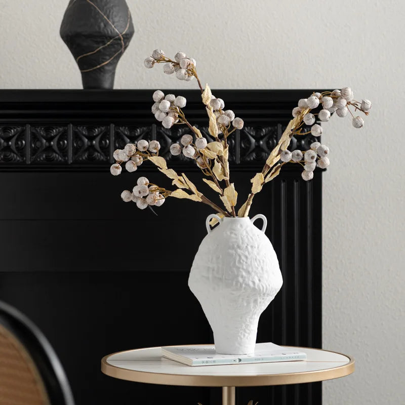 Afralia™ Vintage Graffiti Floral Vase - Home Decor Flower Arrangement Accessory