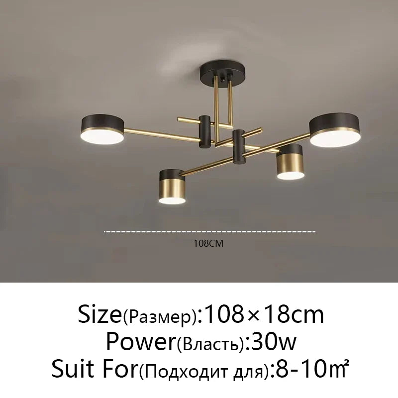 Afralia™ Nordic Chandelier: Luxury Modern Minimalist Living Room Dining Room Bedroom Lamp