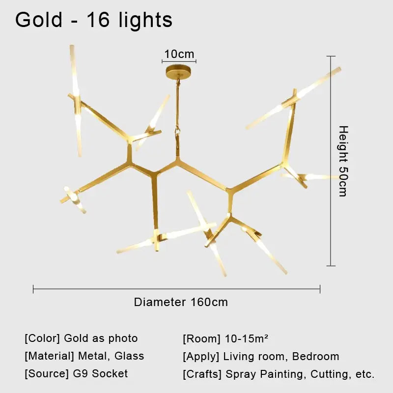 Afralia™ Glass LED Chandelier Ceiling Light for Modern Nordic Design Home Decor