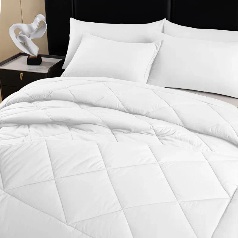 Afralia™ All-Season Brushed Duvet Quilt, Soft & Breathable, Queen King Size Comforter