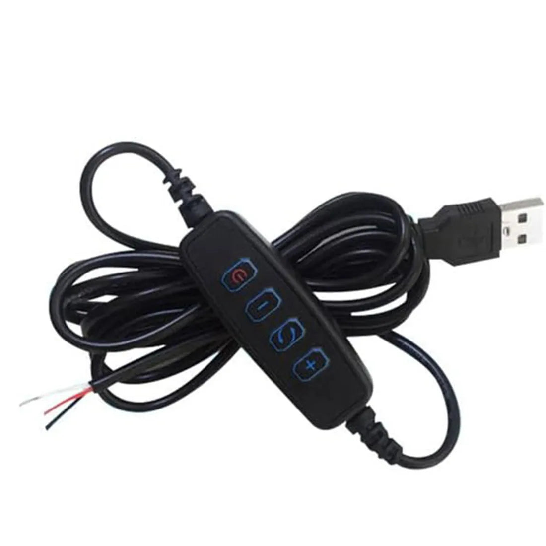 Afralia™ USB LED Strip Dimmer Switch: 2 Color Modes, 1.5M Extension Cord