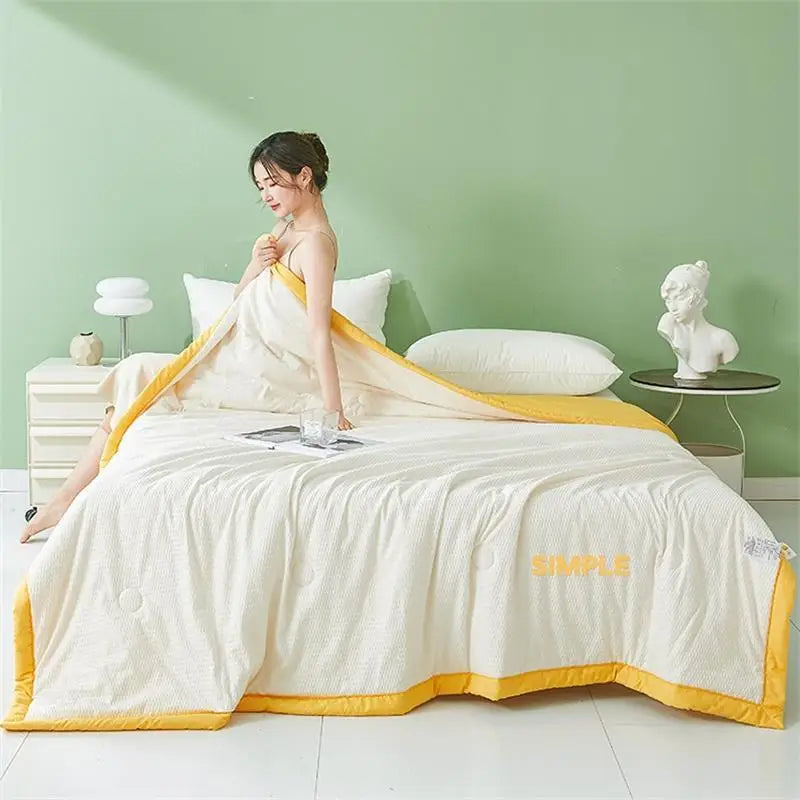 Afralia™ Summer Cool Quilt with Soybean Fiber for Single Double Bed