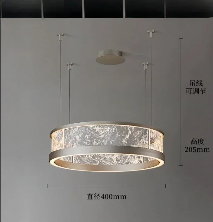 Afralia™ Luxe Ring Chandelier LED Pendant Lights for Modern Minimalist Home Decor