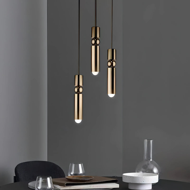 Afralia™ Modern Nordic Villa GU10 Pendant Lights Gold/Chrome/Black Metal Indoor Fixtures