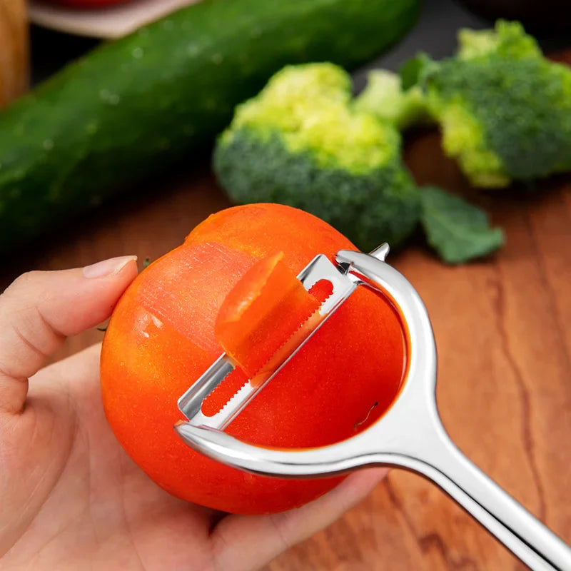 Afralia™ Stainless Steel Multifunction Peeler: Fruit Vegetable Potato Carrot Cucumber Julienne Peeler