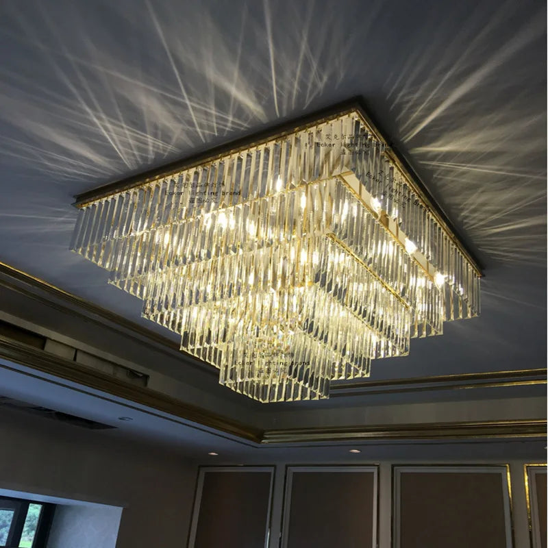 Afralia™ Crystal Ceiling Light: Modern Vintage Flush Mount for Home and Hotel Décor