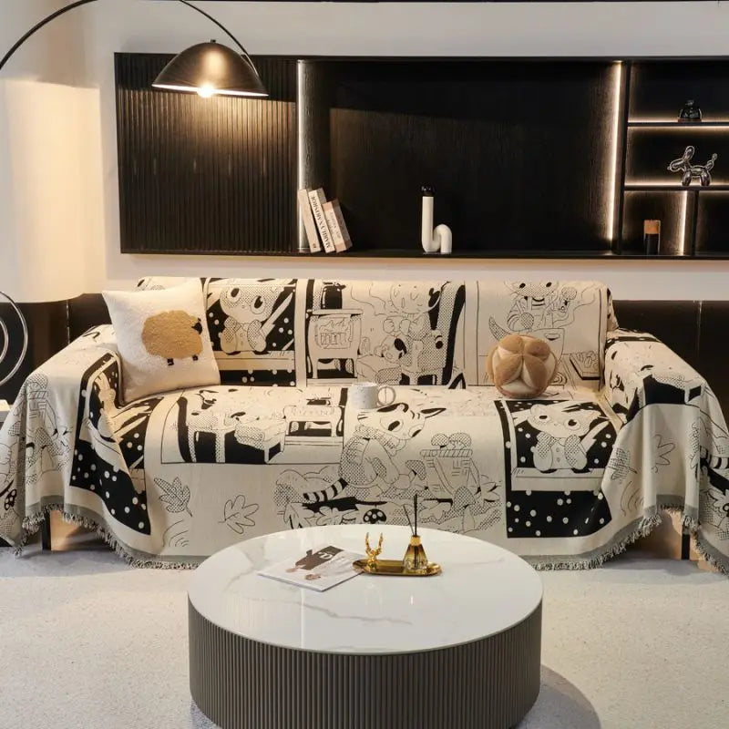 Afralia™ Chenille Sofa Cover: Thickened Slipcover Blanket for Full Couch Protection