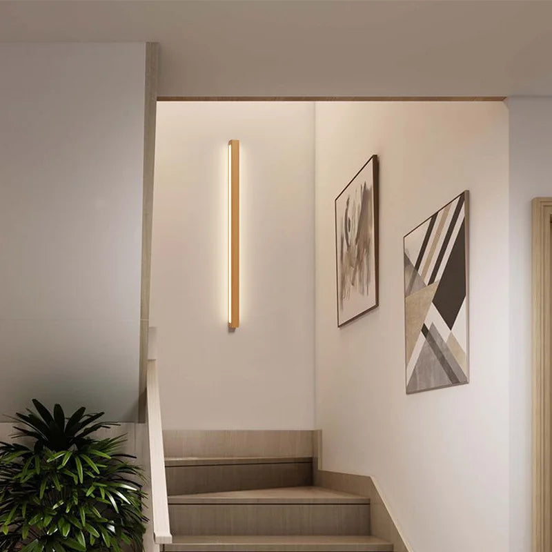 Afralia™ Nordic Wood LED Wall Lamp for Ambient Lighting in Various Sizes