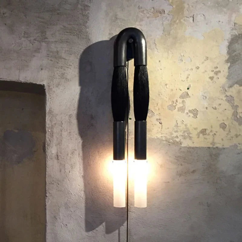 Afralia™ HORSEHAIR Wall Lamp Old Gold Silver Black Metal Cloth Light