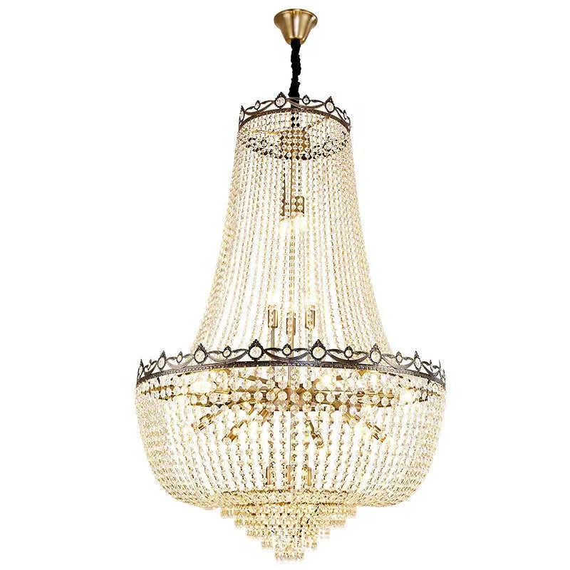 Afralia™ Crystal LED Chandelier for Living & Dining Room Luxury