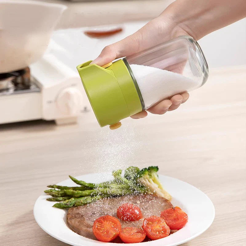 Afralia™ Seasoning Pot Salt Sugar Spice Pepper Jar Box Kitchen Control Bottle
