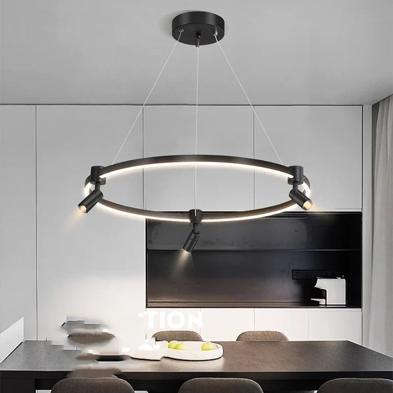 Afralia™ Modern Indoor Pendant Chandelier LED Ceiling Light Fixture