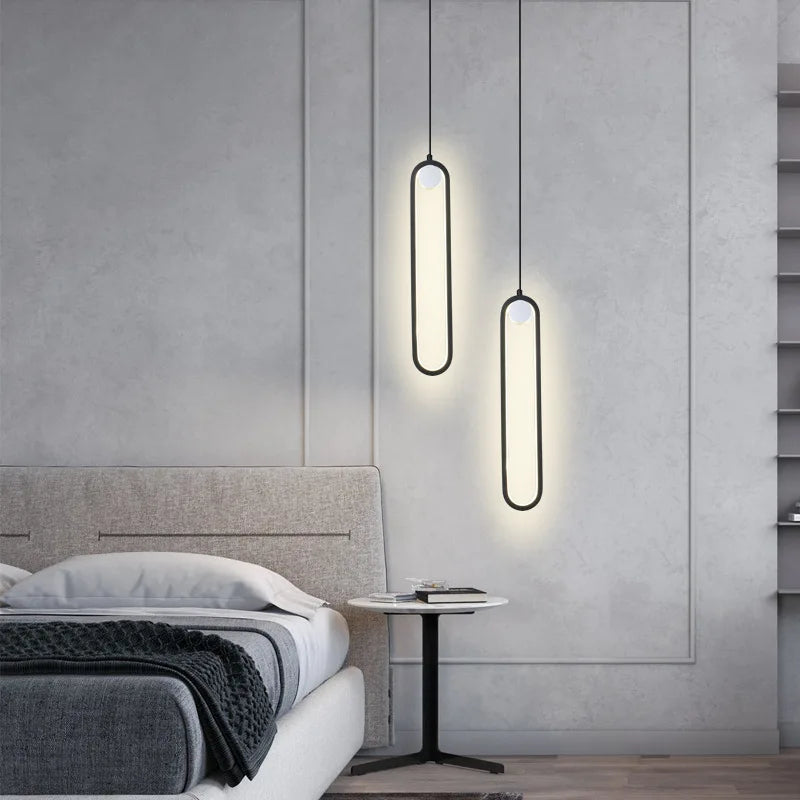 Afralia™ Modern LED Pendant Light Kitchen Bedroom Living Room Nordic Minimalism Hanglamp