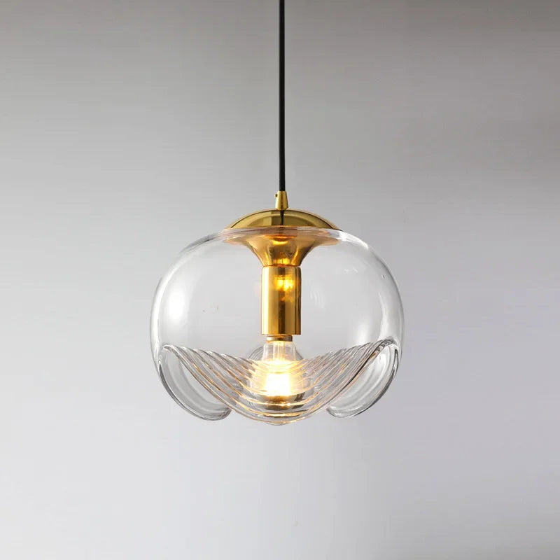 Afralia™ Nordic Style Glass Chandelier for Dining Room and Bar